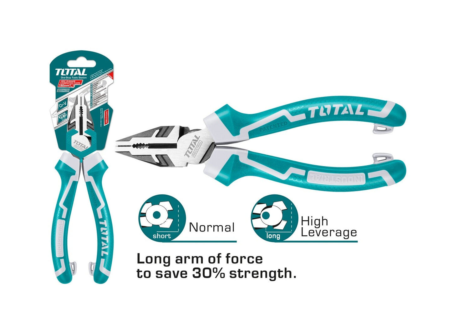 TOTAL COMBINATION PLIER 200MM/8" Cr-V