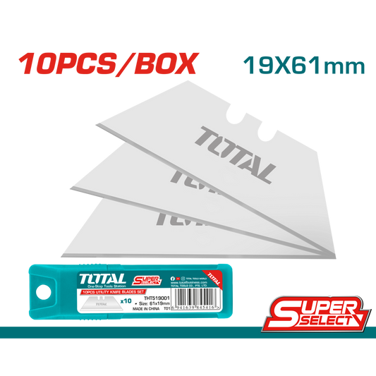 TOTAL SPARE BLADES FOR UTILITY KNIFE 10PCS