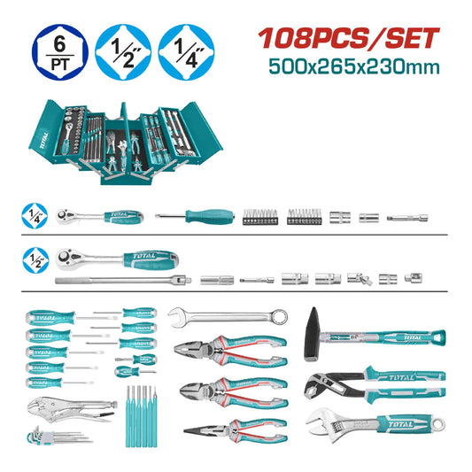 108 Pcs tools chest set total