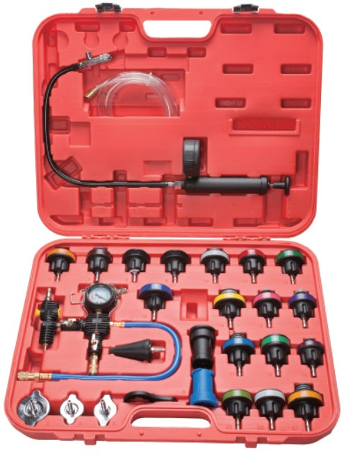 Radiator Pressure Tester 28 Piece With Purge Refill Kit