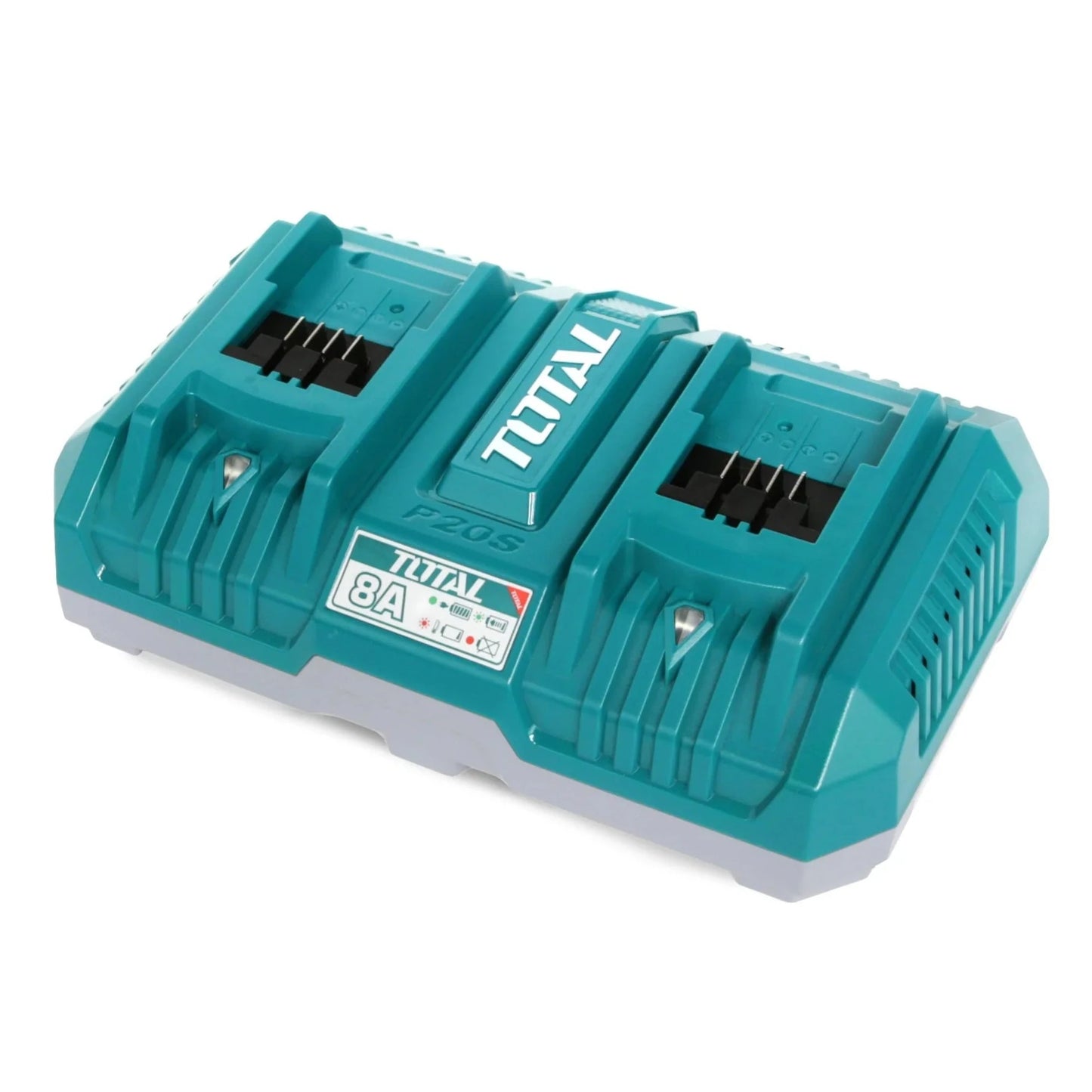 P20S 2-port Lithium-Ion battery charger total