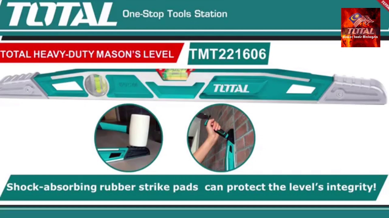 HEAVY-DUTY MASON'S LEVEL TOTAL