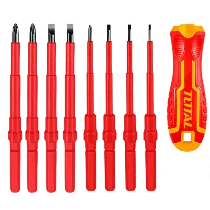 10 PCS INTERCHANGEABLE INSULATED SCREWDRIVER SET TOTAL