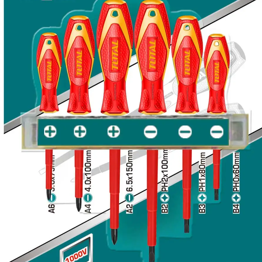 6 PCS INSULATED SCREWDRIVER SET TOTAL