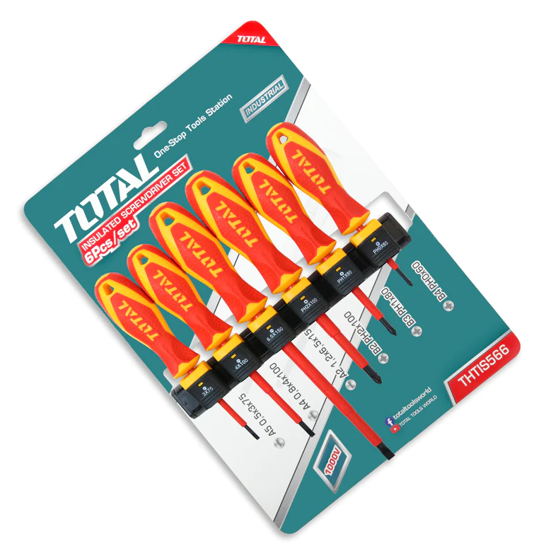 6 PCS INSULATED SCREWDRIVER SET TOTAL