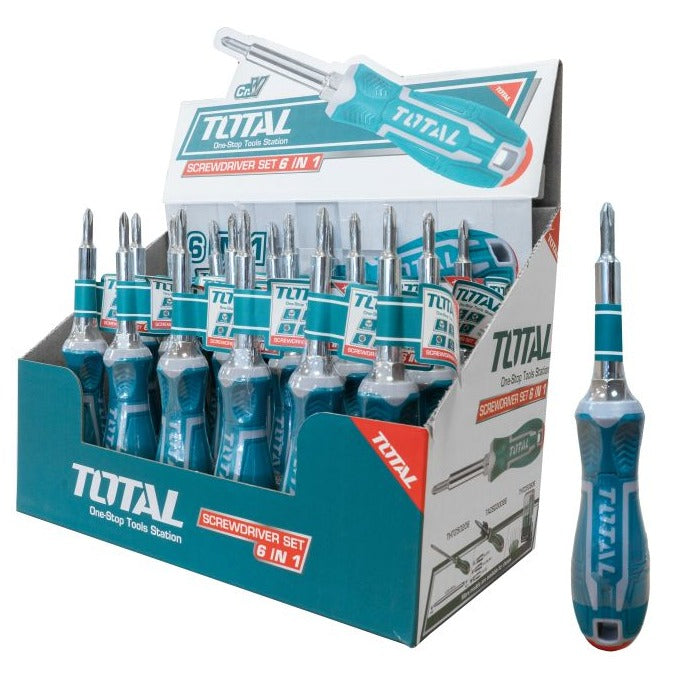 6 IN 1 SCREWDRIVER SET TOTAL