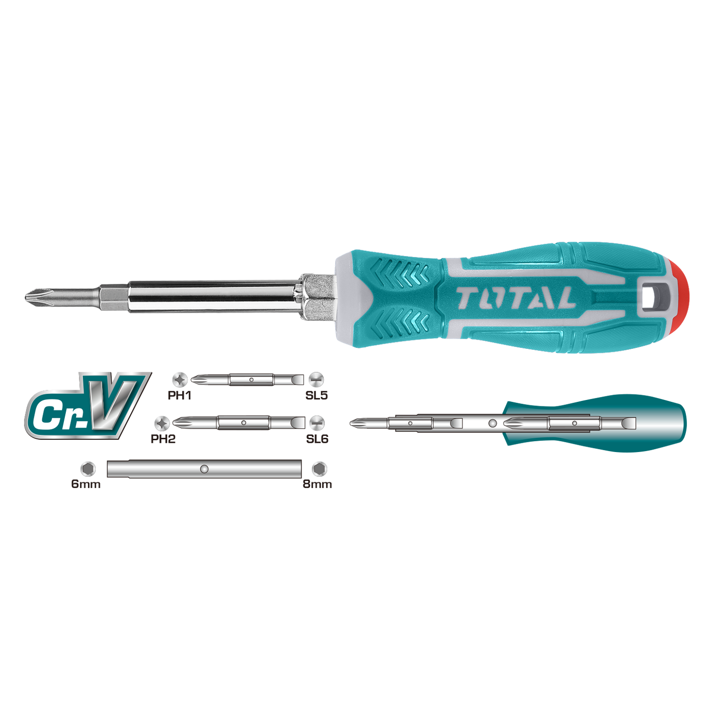 6 IN 1 SCREWDRIVER SET TOTAL