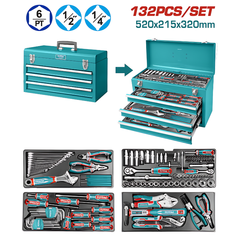 132 PCS TOOLS CHEST SET