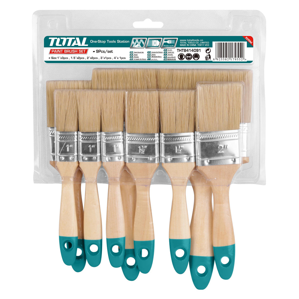 TOTAL PAINT BRUSH SET 9PC