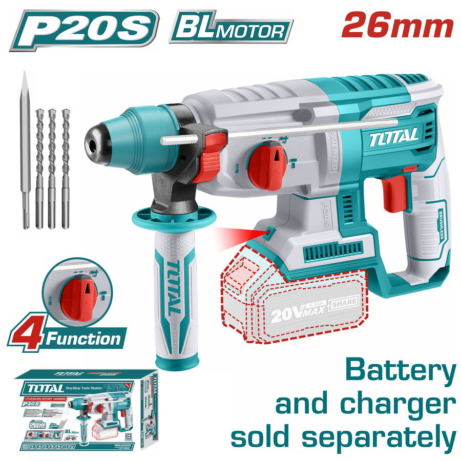 LITHIUM-ION ROTARY HAMMER 26MM (without battery and charger)