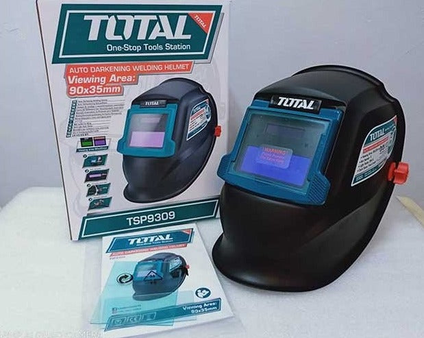 AUTO DARKENING WELDING HELMET 90×35MM TOTAL