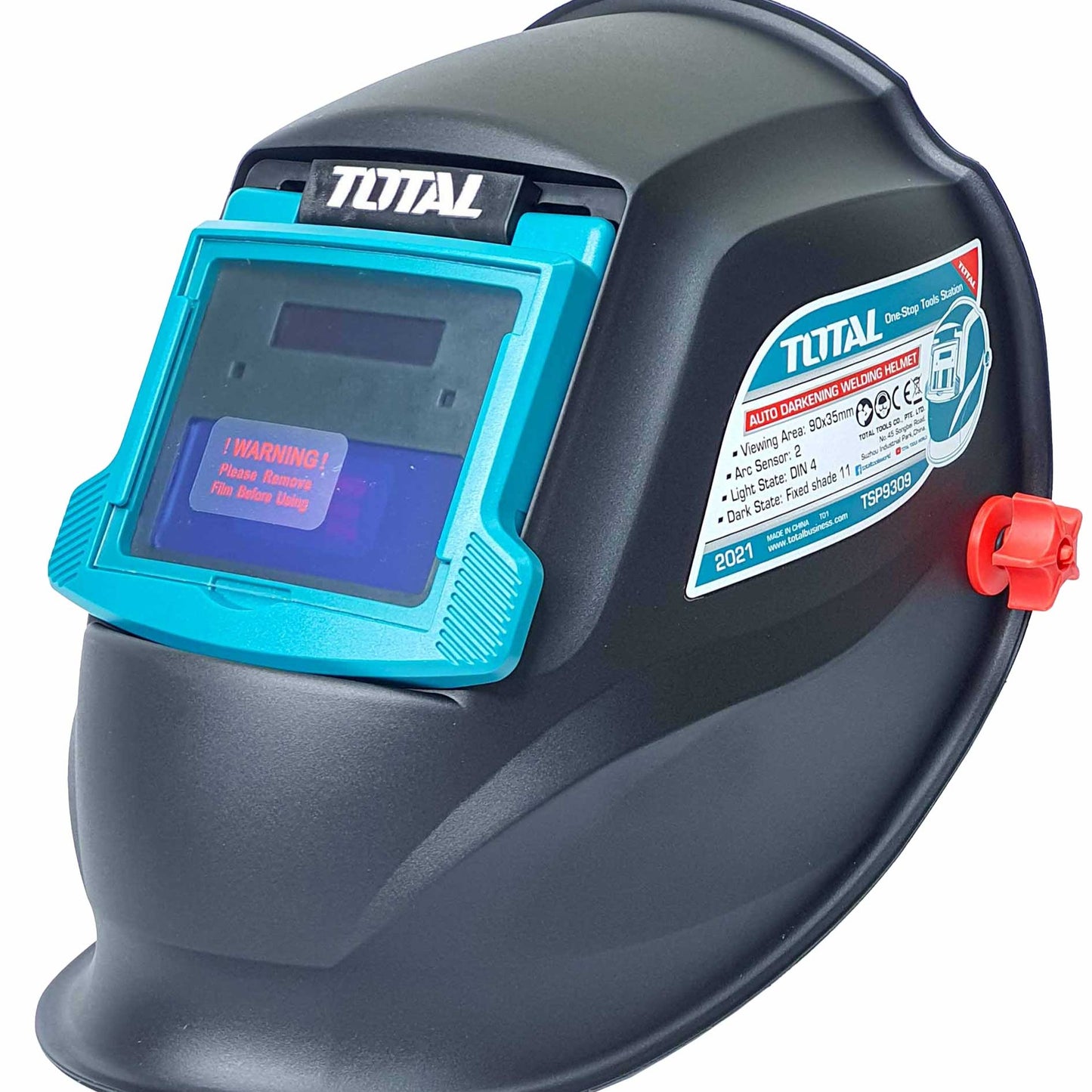 AUTO DARKENING WELDING HELMET 90×35MM TOTAL