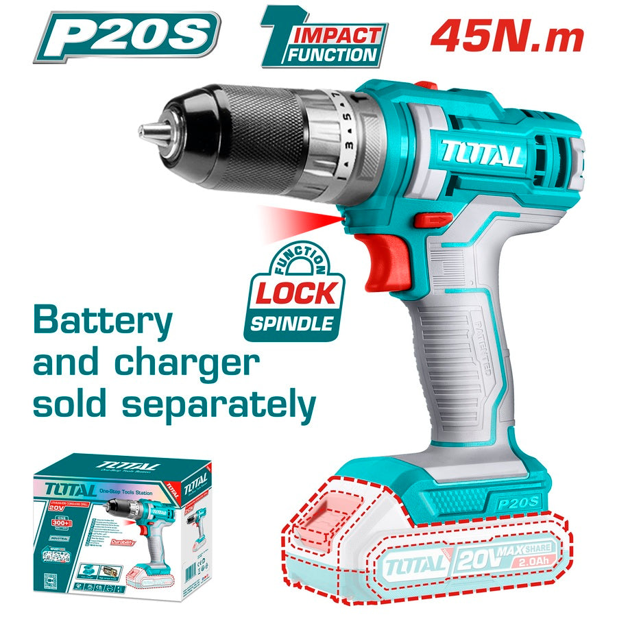 Total Lithium-Ion impact drill (without battery)