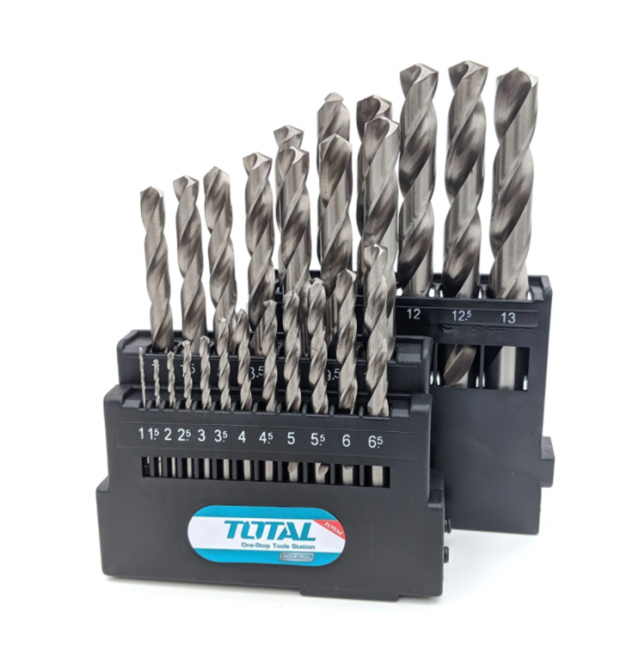 Total HSS Twist Drill Bits Set 25 pcs