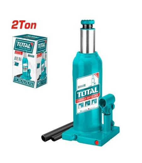 TOTAL 2 TON BOTTLE JACK WITH SAFETY VALVE