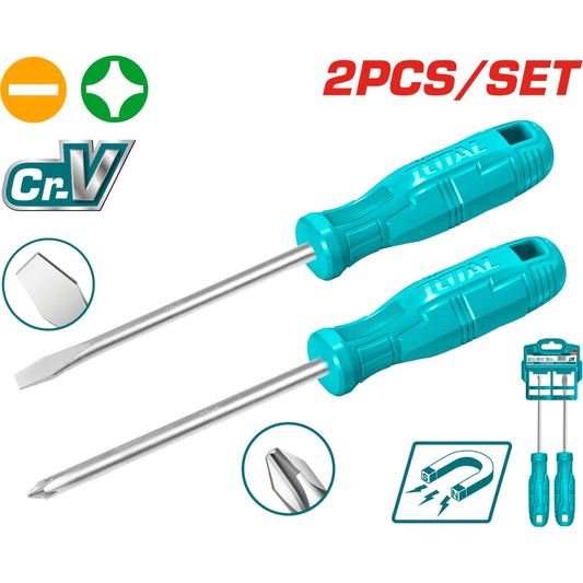 Total 2 pcs screwdriver set