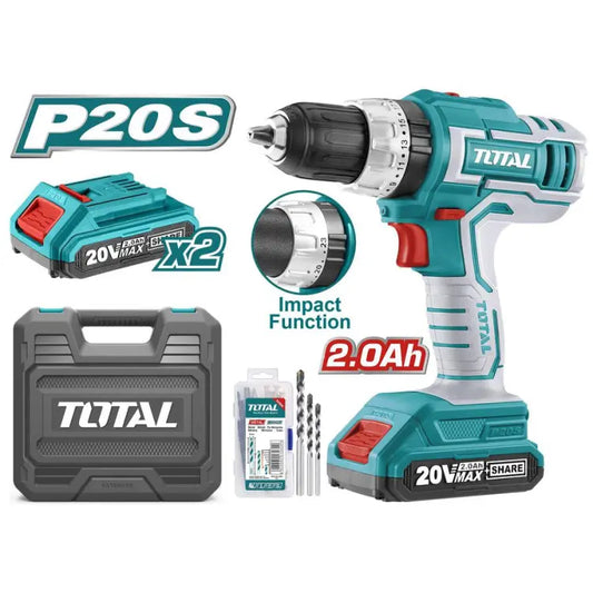 LITHIUM-ION IMPACT DRILL IN CASE WITH 3PCS MASONARY BITS TOTAL