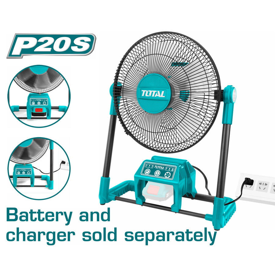 LITHIUM-ION FAN TOTAL 3 SETTINGS