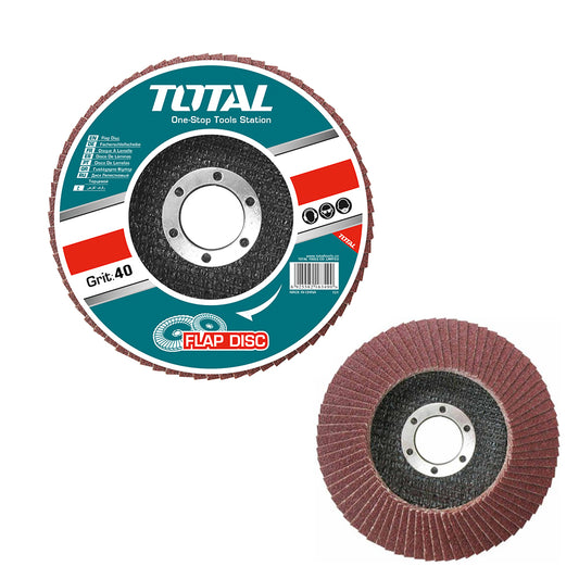 Total flap disc 115mmx22mm P40