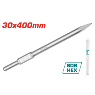 Hex chisel total 30X400mm point