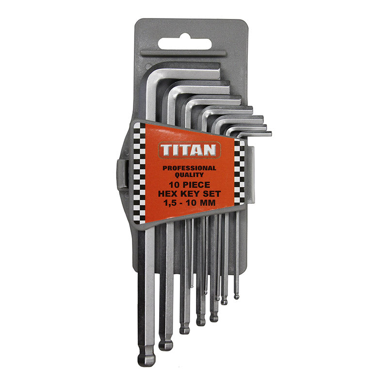 SET HEX KEY 10PCS BALL TYPE