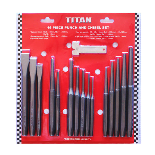 SET PUNCH & CHISEL 16PC