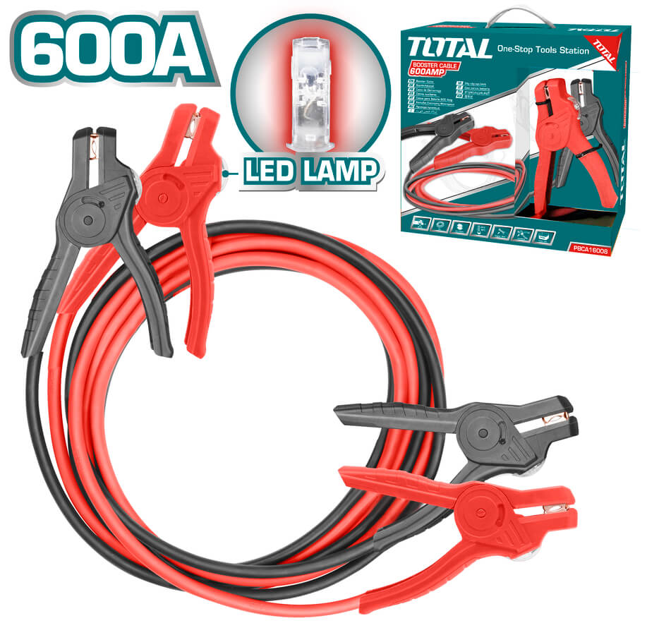 TOTAL BOOSTER CABLE WITH LAMP