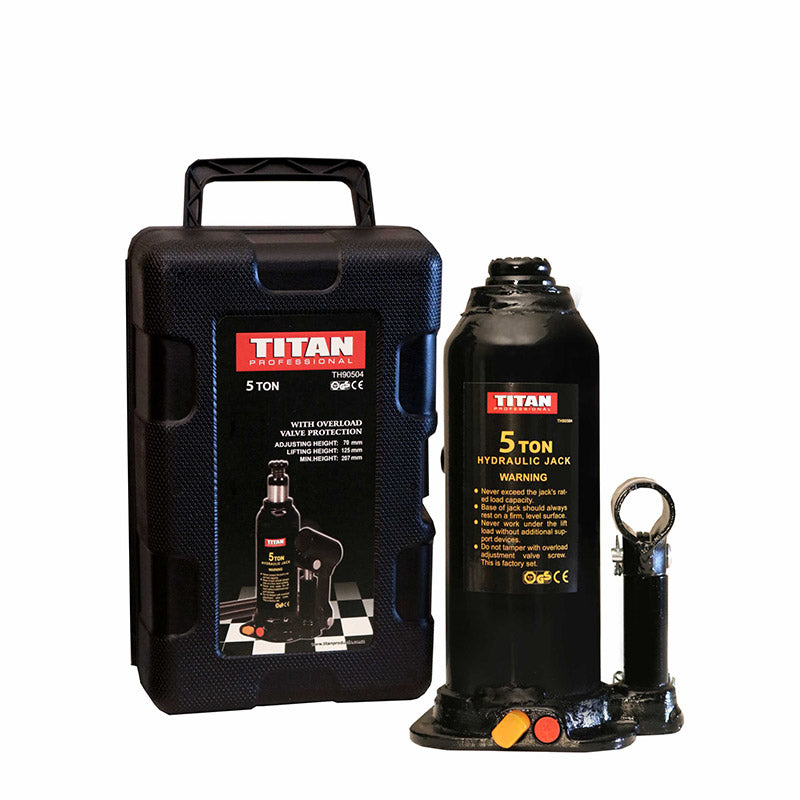 Titan Bottle Jack 5 Ton In case