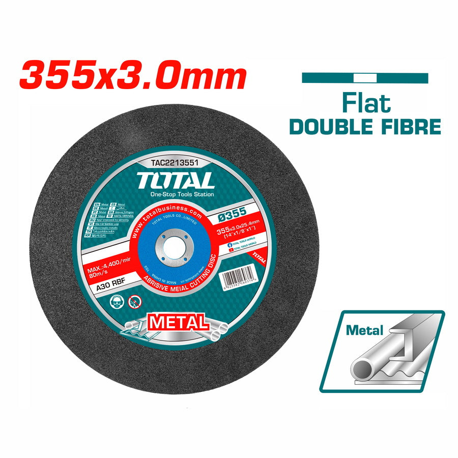 TOTAL 355MMX3.0MM CUTTING DISC FOR METAL F/C