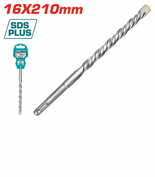 Total SDS Plus Hammer Drill Bit 16 X 210mm