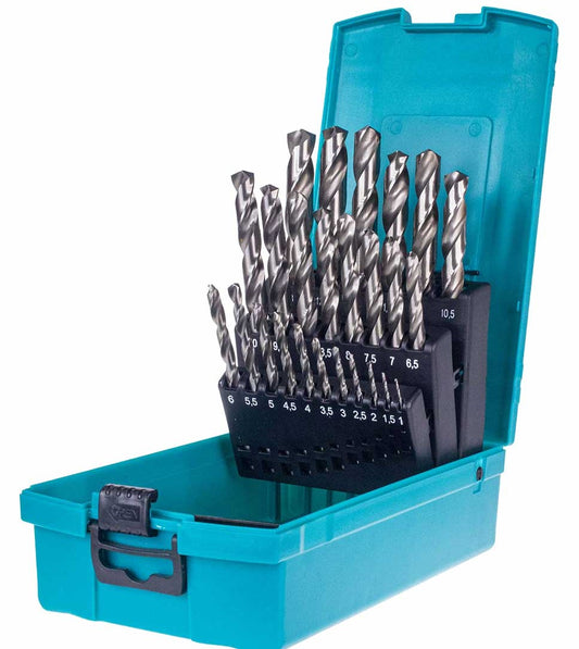 Total HSS Twist Drill Bits Set 25 pcs