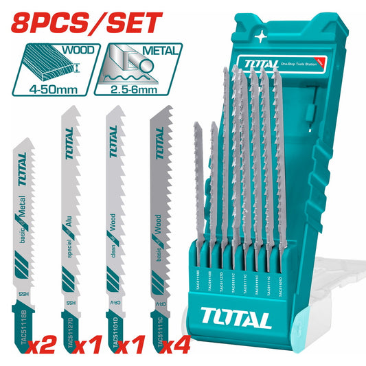 Total  8 Pcs Jig Saw Blades Set