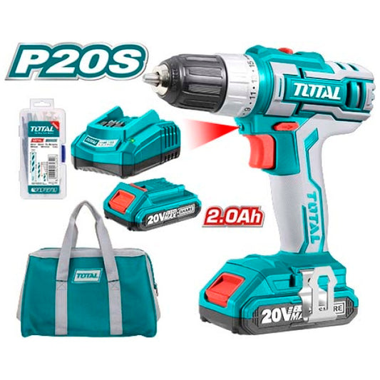 LITHIUM-ION DRILL IN TOTAL CANVAS BAG WITH 47PCS ACCESSORIES