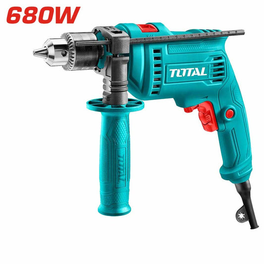 TOTAL IMPACT DRILL 680W 13MM VARIABLE SPEED