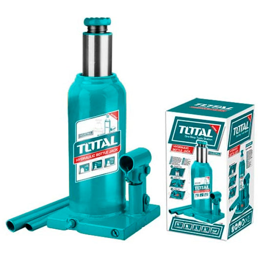 TOTAL 4 TON BOTTLE JACK WITH SAFETY VALVE