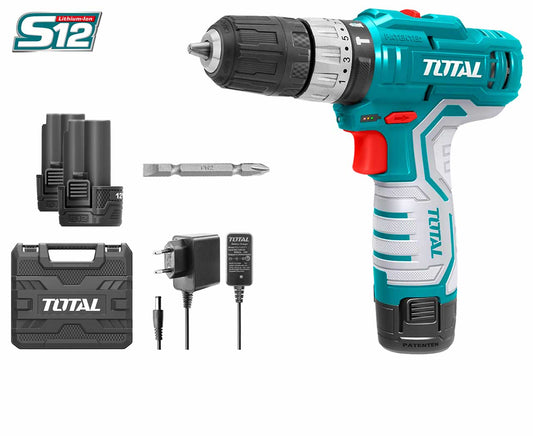 Total 12V Lithium-Ion Cordless impact Drill Gun