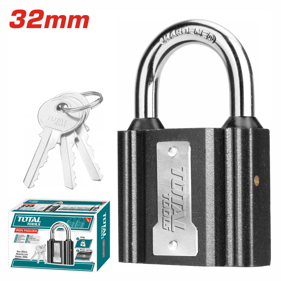 TOTAL PADLOCK 32MM IRON