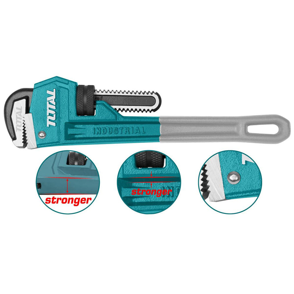 TOTAL 450MM/18" PIPE WRENCH - CAST BODY