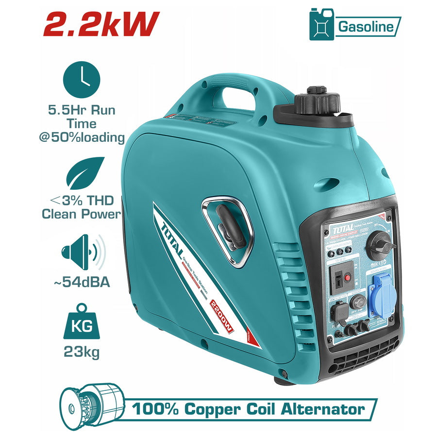 TOTAL INVERTER GASOLINE GENERATOR 2200W