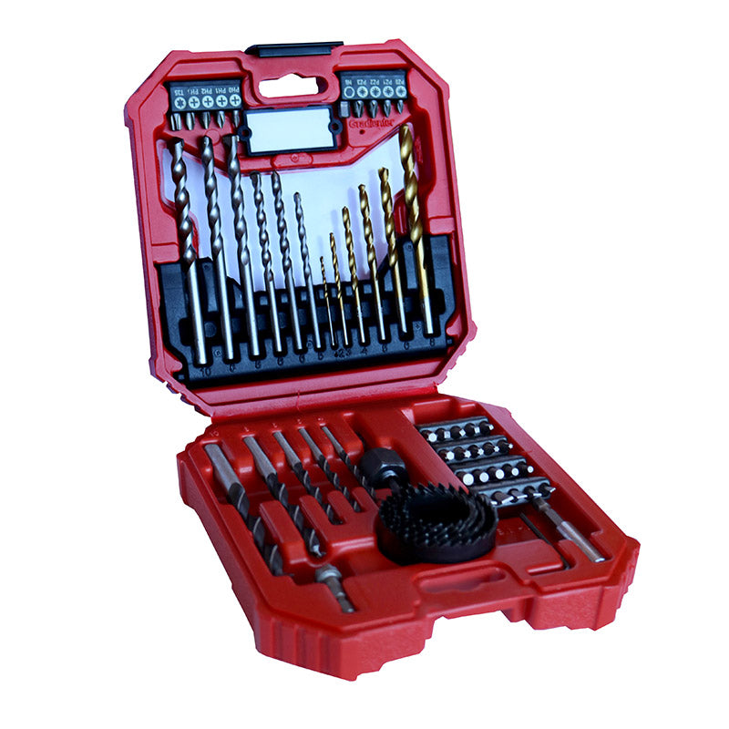 SET DRILL BIT AND HOLE SAW 56PC