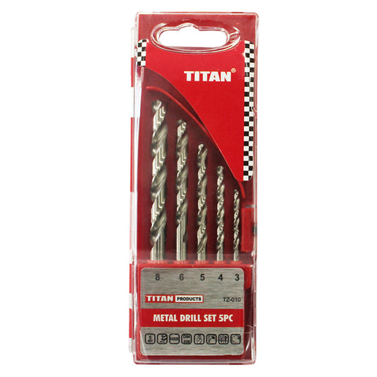 TITAN SET DRILL BIT METAL 5PC