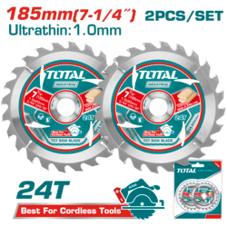 Ultra-thin TCT saw blade set total 24T