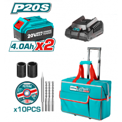 TOTAL 20V 5PC P20S TOOLKIT COMPLETE