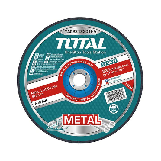 TOTAL 230MMX3.0MM CUTTING DISC FOR METAL D/C