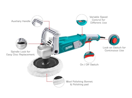 Total Angle Polisher 1400W - 180mm