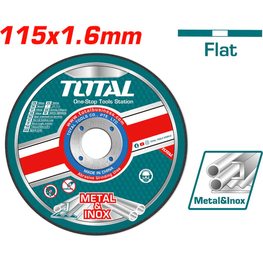 TOTAL  115MMX1.6MM CUTTING DISC FOR METAL F/C