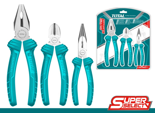 3PC PLIER SET - ECO C7" L6" D6" TOTAL