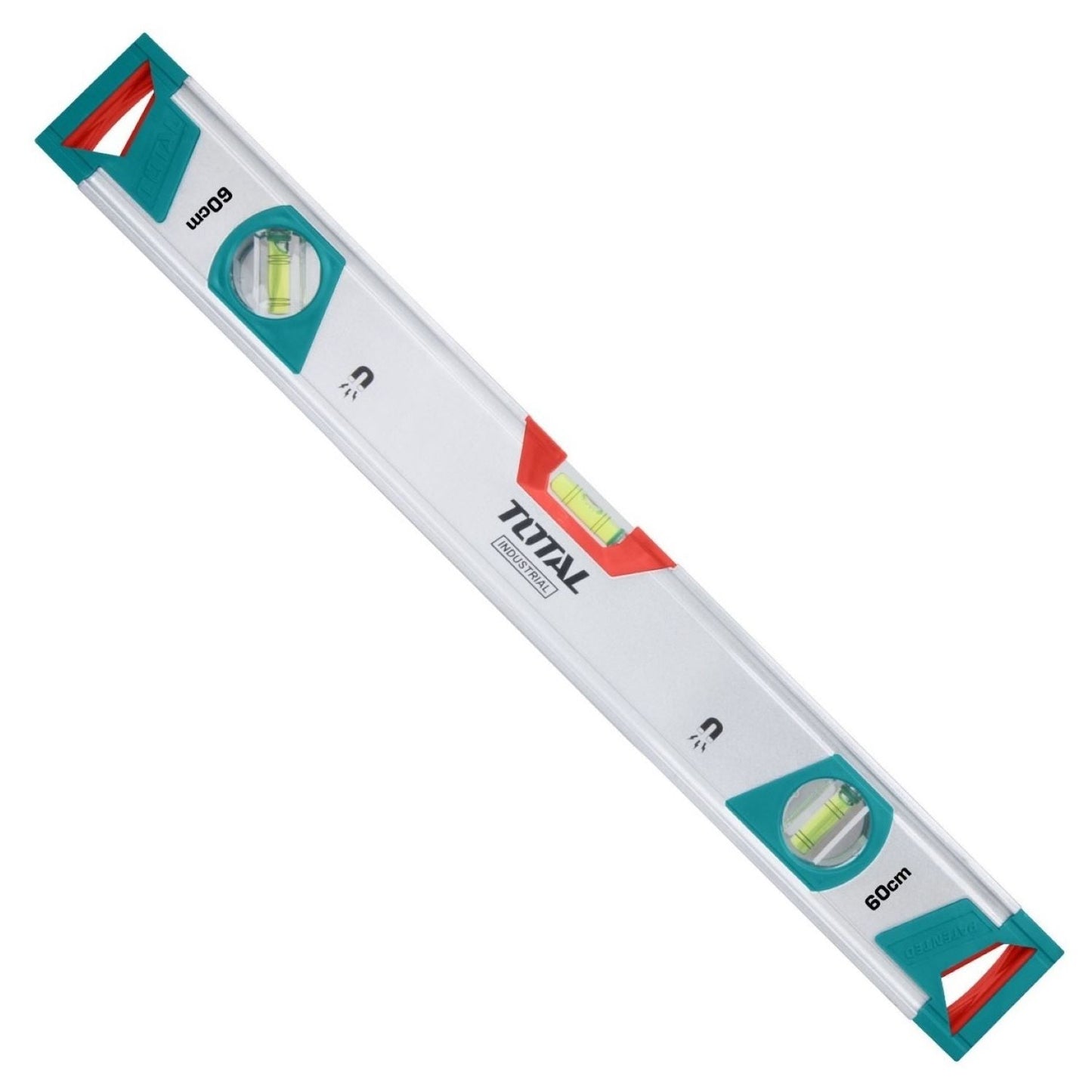 TOTAL 60CM SPIRIT LEVEL WITH 3PC POWER MAGNET