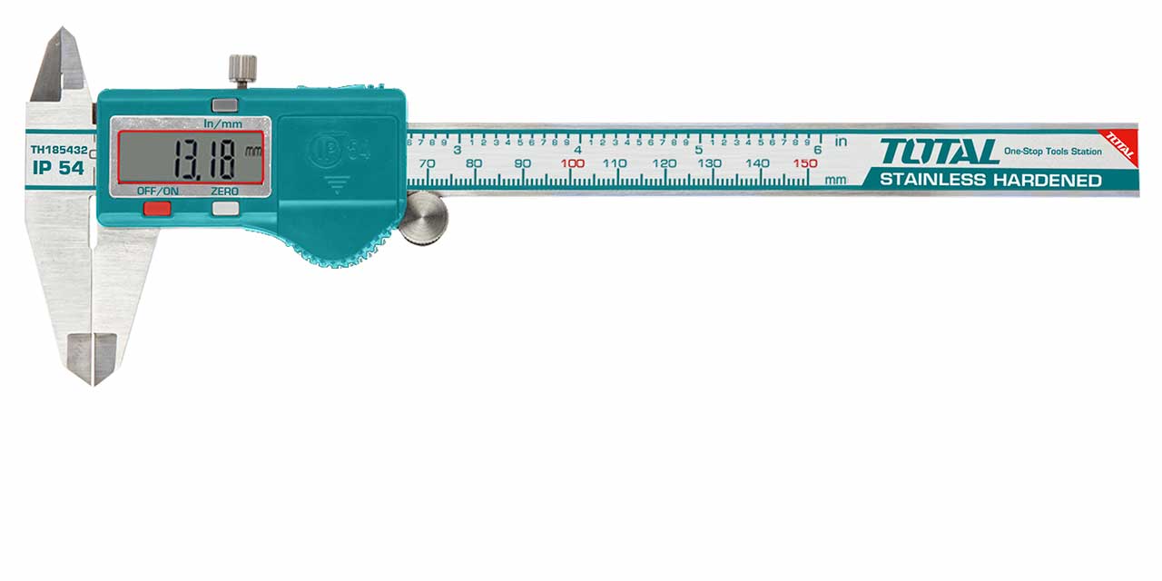 TOTAL 150MM VERNIER DIGITAL - PLASTIC HOUSING