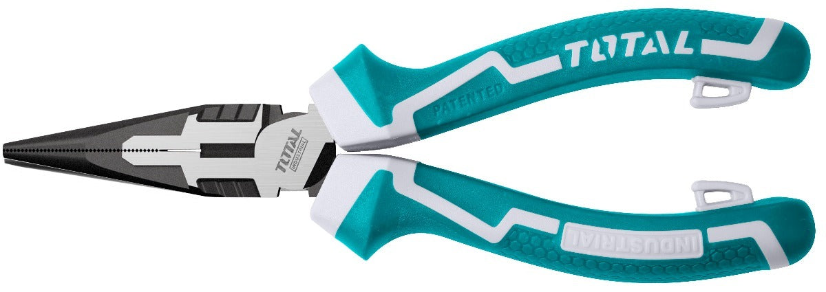 TOTAL LONG NOSE PLIER 160MM/6" Cr-V MATERIAL